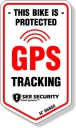 Samolepka GPS SLEDOVANIE MONITOROVANÉHO VOZIDLA 8x4,5 cm