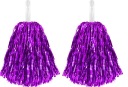 Fialové pom poms CHEERLEADER CHEERLEADER 2 kusy
