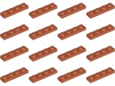 LEGO 3710 TANIER 1x4 oranžový rez (10g) 16 ks