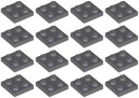 LEGO 3022 TANIER 2x2 tmavosivá NOVINKA (10g) 16 ks
