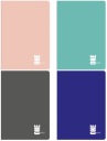 Notebook A5/32 Grid One Color Interprint x10 ks MIX