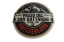 NÁLEPKA PASSO DEL SAN GOTTARDO ŠVAJČIARSKO NÁLEPKA 6,6 x 6,6 cm KOLEKCIA