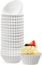 Papierové košíčky na pečenie cupcakes, BIELY, priemer 5 cm, 200 ks.