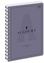 Kruhový zošit A5, 100 listov, mriežka, 90g ACADEMY