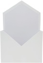 Kvetinový box na kvety, obálkový box FLOWERBOX W-1, biely