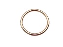 Kovový kožený prsteň 40/4 mm zlato, 1 kus