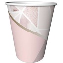 ROSE CHIC papierové poháre, ružové, 240ml x6