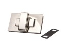 Zapínanie na zips na aktovkovú tašku 50 x 30 mm, strieborná
