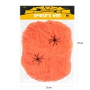 PAVUČNÁ SIEŤ NA HALLOWEENSKÉ WEBOVÉ DEKORÁCIE UMELÝ ORANŽOVÝ + PAVÚKY 60G