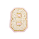 PATCH vyšívané číslo 8 osem číslo osem