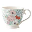 Veľká porcelánová šálka s kvetmi, jumbo hrnček Altom Design Folk 350 ml