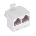 Rozbočovací konektor RJ45 PLUG - dve zásuvky