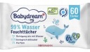 Babydream vlhčené obrúsky 99% VODA 1 x 180 ks