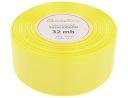 Ozdobná čelenka zo saténovej stuhy 38mm 32mb citrón