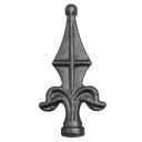 Kovaná oceľová hlavica oštepu umenie. 40.060.02 fi20mm H115xL58mm