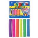 FLUO plastelína 6 farieb Flamingo 454436