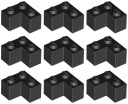 LEGO 2357 BRICK 2x2 čierna NOVINKA (10g) 9 ks.