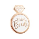 Team Bride Rose Gold Hen Party Pin