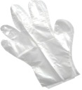 HDPE fóliové rukavice, veľkosť M, 100 kusov