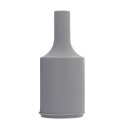 E27 silikónový dekoratívny držiak lampy, sivý valec