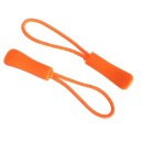 Visačka na zips, prívesok, oranžová, 2 ks