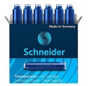 ŠTANDARDNÉ MODRÉ NÁPLNKY NA PERÁ, 6 KS SCHNEIDER