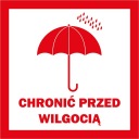 Logistický štítok „Chráňte pred vlhkosťou