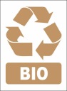 Recyklačná nálepka BIO ODPAD - 15x20 cm