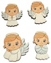 Angels U749 - chlapčenské scrapbookové dekorácie