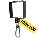 SWING CLAMP 100x100 GRAFITOVÁ montáž + KARABÍNA STRONG SQUARE