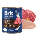 BRIT BY NATURE Mokré krmivo pre psov Hovädzie mäso 800g