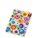NOTEBOOK A6 FOLK - WZORY ŁOWICKIE - WHITE FOLKSTAR