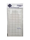 Plstené podložky na biele stoličky 2 x 2cm - 40 ks.