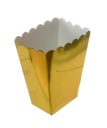 POPCORN PAPER BOX Metallic Gold 0,8 L sladkosti 6 ks eko