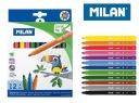 Kónické fixky Milan, 12 farieb