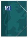 Zelený kartónový priečinok formátu A4 s gumičkou na 200 hárkov Oxford soft touch
