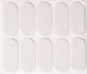 Plsťové podložky 20x45 mm biele 74846 Vorel