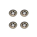 4x 8mm samosvorná podložka pre kolieska vozíka, na aretáciu na oske