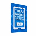 Nálepka - Tu si môžete nabíjať telefón 10x15