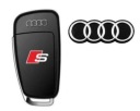 Emblém Audi, nálepka s logom, kľúč na diaľkové ovládanie, 16mm