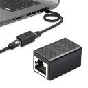KONEKTOR KONEKTOR SIEŤOVÉHO PREDĹŽOVACIEHO ADAPTÉRA 2X RJ-45 LAN ČIERNA