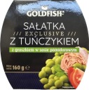 ŠALÁT S TUNIAKOM A HRACHOM V OMÁČKE 160G ZLATÁ RYBIČKA