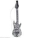 ELVISA'S BIELA ​​ZEBRA PRUHOVANÁ INDUSTRY GITARA