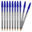 BIC CRISTAL VEĽKÝ MODRÝ GUĽOVÝ BOD S ČIAPKOM OFFICE SCHOOL HEAVY x10