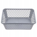 KOŠÍK PLASTOVÝ ORGANIZÁTOR KAJA 4 37X26CM SIVÁ