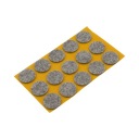 Plsťová podložka, kruhová plsť. fi28mm(15ks) Šedá