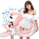 Nafukovací kruh Flamingo s trblietkami na bazén Pláž pre deti 70 cm