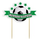 Ozdoba na tortu FUTBALOVÝ topper HAPPY BIRTHDAY