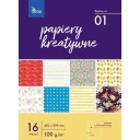 Zošit tvorivých papierov A3 100g. 16 listov TETIS