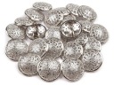 KOVOVÝ GOMBÍK 22mm STRIEBORNÝ